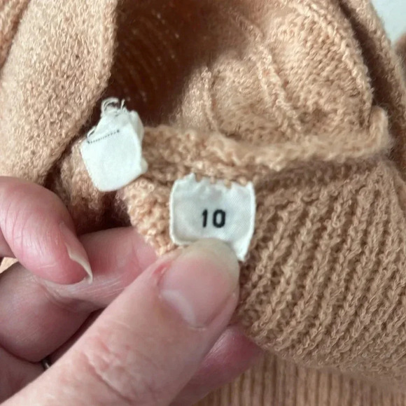 Vintage BARGELLO Wool Blend Knit Turtleneck Sweatdress w/Sweater- Size 9 - Picture 3 of 11